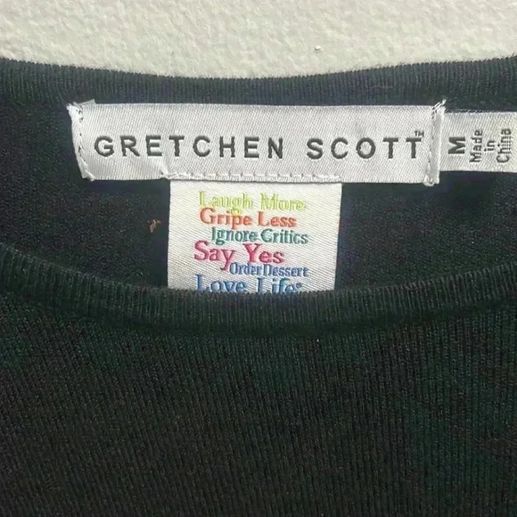 GRETCHEN SCOTT BLACK SWEATER - Picture 2 of 5